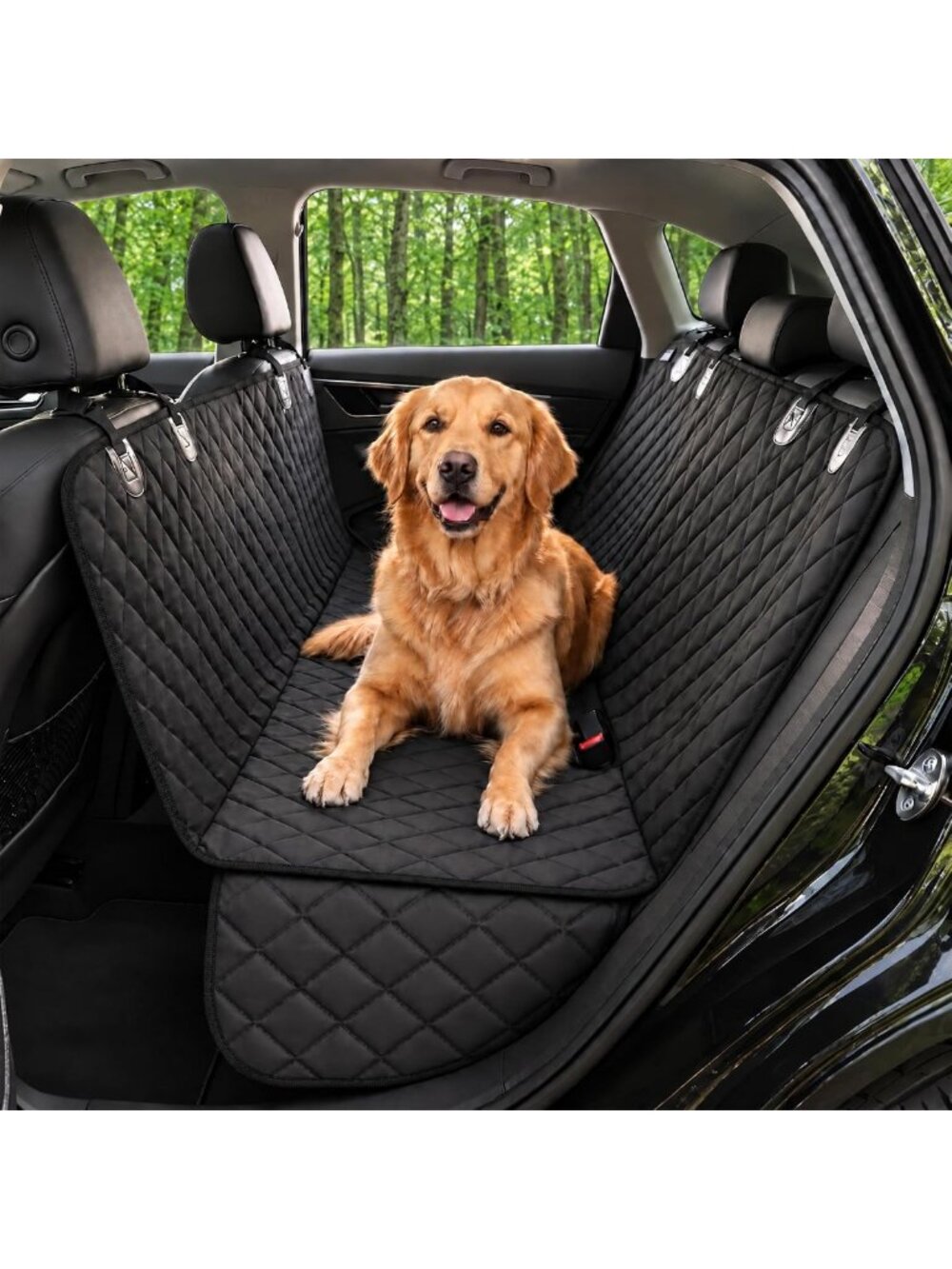 Waterproof Dog Car Seat Cover Hammock for Back Seat - SUV, Truck & Tesla
